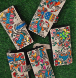 FINE JUTE CLUTCHES WITH MITHILA PAINTING